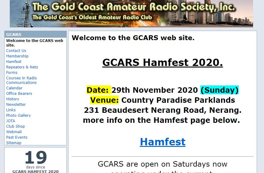 GCARS Old Website